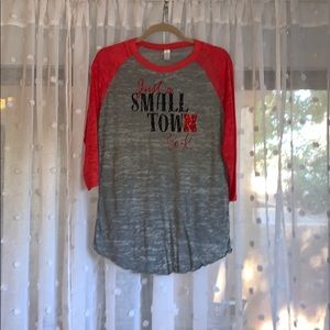 Nebraska Huskers Baseball Tee NWOT
